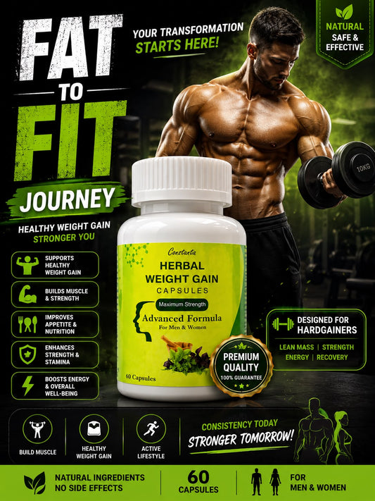 🌿 Herbal Weight Gain Capsules 💪