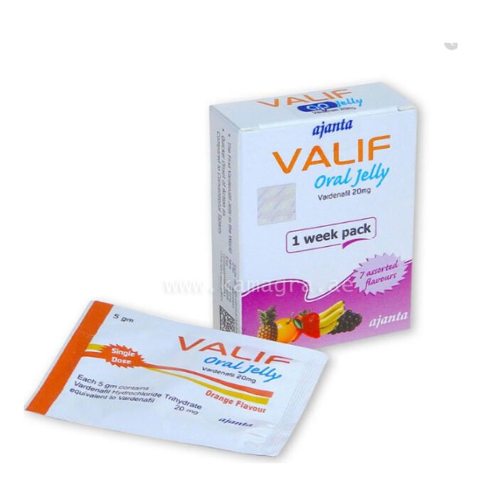 Valif Oral Jelly 7×20 mg – Generic Levitra - Image 1